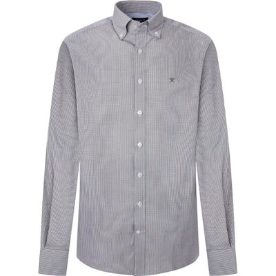 HM309774 Hackett London Koszulka męska Essential Mini Gingham, Zielony (zielony), S HM309774 Hackett London Koszulka męska Essential Mini Gingham, Zielony (zielony), S