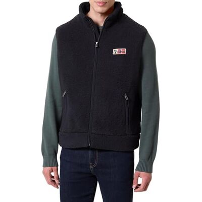 NP0A894C Napapijri Treser Vest Black, czarne, M NP0A894C Napapijri Treser Vest Black, czarne, M