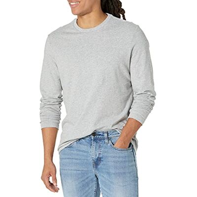 MAE45005SP18-Lig-XL Amazon Essentials Men's Koszulka z długim rękawem slim fit, Jasnoszary wrzos, XL MAE45005SP18-Lig-XL Amazon Essentials Men's Koszulka z długim rękawem slim fit, Jasnoszary wrzos, XL