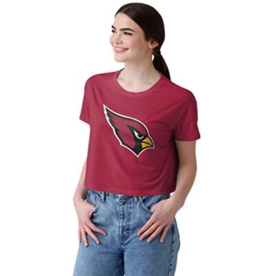 NFL CROP TOP FOCO Męska koszulka NFL Team Ladies Fashion Crop Top Shirt koszula z dużym logo, rozmiar L, Solidne, duże logo, L NFL CROP TOP FOCO Męska koszulka NFL Team Ladies Fashion Crop Top Shirt koszula z dużym logo, rozmiar L, Solidne, duże logo, L
