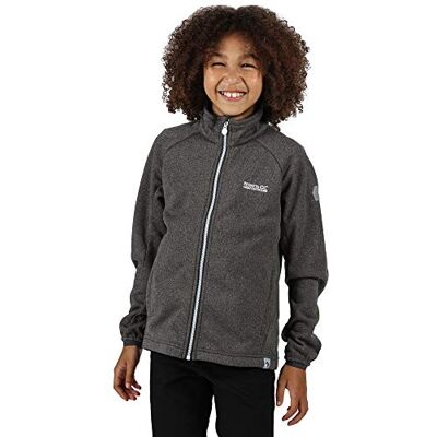 RKL096 038C07 Regatta Unisex dzieci Avalon z pełnym zamkiem błyskawicznym dzianinowa elastyczna kurtka softshell miękka powłoka Szary Seal Grey L RKL096 038C07 Regatta Unisex dzieci Avalon z pełnym zamkiem błyskawicznym dzianinowa elastyczna kurtka softshell miękka powłoka Szary Seal Grey L