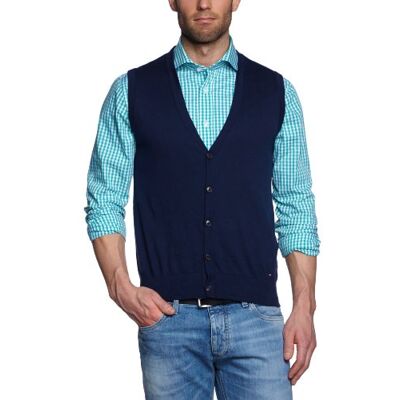 Tommy Hilfiger Tailored męski sweter Norman Swtsld13105 / Tt57830169, Niebieski (403 Midnight), 56 Tommy Hilfiger Tailored męski sweter Norman Swtsld13105 / Tt57830169, Niebieski (403 Midnight), 56
