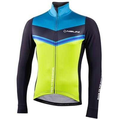 03226501100C000.10 Nalini Asfalto JKT rowerowa kurtka zimowa ciemnoniebieska/żółto-zielona/turkusowa 03226501100C000.10 Nalini Asfalto JKT rowerowa kurtka zimowa ciemnoniebieska/żółto-zielona/turkusowa