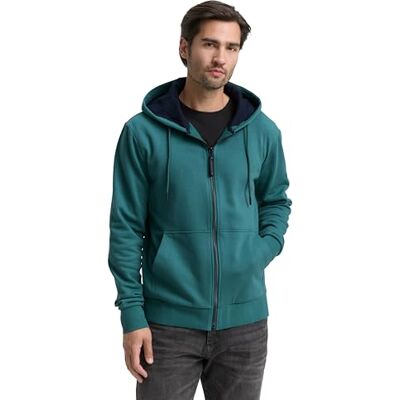 1043727 TOM TAILOR Męska bluza z kapturem z kieszenią typu kangurka, 14171 Jasper Green, S 1043727 TOM TAILOR Męska bluza z kapturem z kieszenią typu kangurka, 14171 Jasper Green, S