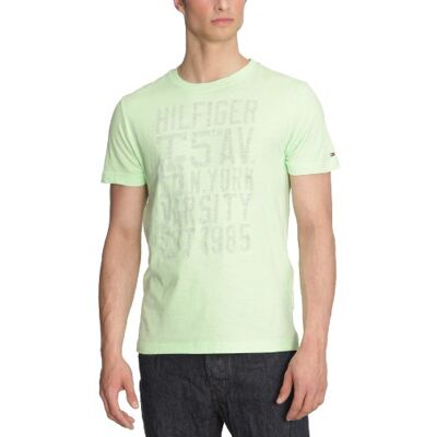 Tommy Hilfiger Męska koszulka/T-shirt 886218053, zielony (Lime Sherbert), 56 Tommy Hilfiger Męska koszulka/T-shirt 886218053, zielony (Lime Sherbert), 56