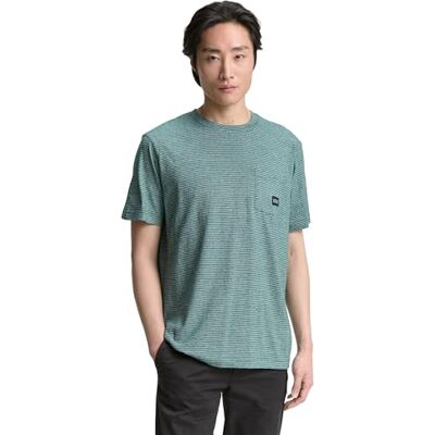 1046803 TOM TAILOR T-shirt męski, 38103 Fairway Green Fine Stripe, XS 1046803 TOM TAILOR T-shirt męski, 38103 Fairway Green Fine Stripe, XS