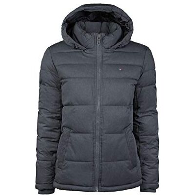 156AN122 Tommy Hilfiger Męska klasyczna kurtka puchowa z kapturem (standardowa i duża i wysoka) puchowa alternatywna odzież wierzchnia, granatowy wrzos, S 156AN122 Tommy Hilfiger Męska klasyczna kurtka puchowa z kapturem (standardowa i duża i wysoka) puchowa alternatywna odzież wierzchnia, granatowy wrzos, S