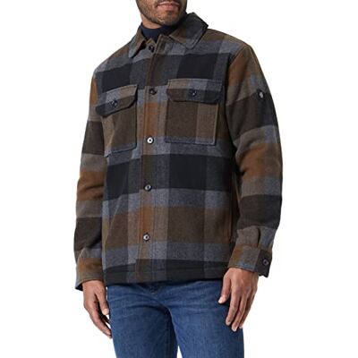 1032501 TOM TAILOR Męskie Wełniana koszulka , 30511 Grey Brown Big Wool Check, XXL 1032501 TOM TAILOR Męskie Wełniana koszulka , 30511 Grey Brown Big Wool Check, XXL