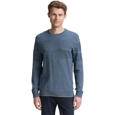 1047999 TOM TAILOR Sweter męski, 38800 Teal Off White Navy Design, 3XL 1047999 TOM TAILOR Sweter męski, 38800 Teal Off White Navy Design, 3XL