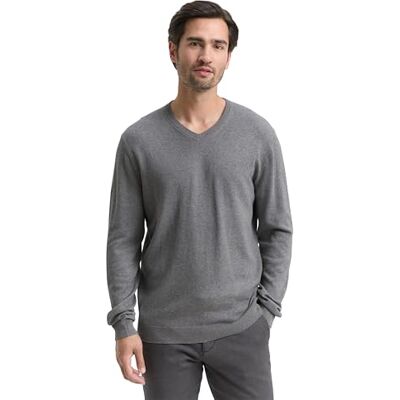 1048016 TOM TAILOR Sweter męski, 38679 Classic Dark Grey Melange, XS 1048016 TOM TAILOR Sweter męski, 38679 Classic Dark Grey Melange, XS