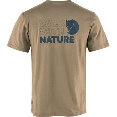 12600216-244 Fjällräven Walk with Nature T-Shirt M T-Shirt męski Suede Brown rozmiar XL, Suede Brown, XL 12600216-244 Fjällräven Walk with Nature T-Shirt M T-Shirt męski Suede Brown rozmiar XL, Suede Brown, XL