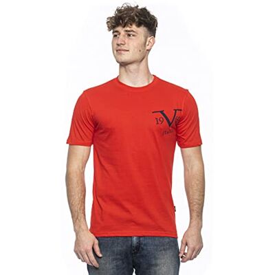 MIKE RED 19V69 ITALIA Męski t-shirt , czerwony, XXL (4 sztuki), czerwony, XXL MIKE RED 19V69 ITALIA Męski t-shirt , czerwony, XXL (4 sztuki), czerwony, XXL