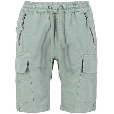 106250-680 Alpha Industries Męskie krótkie spodenki Ripstop Jogger Dusty Green 106250-680 Alpha Industries Męskie krótkie spodenki Ripstop Jogger Dusty Green