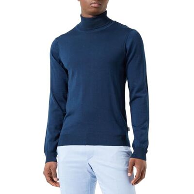 501483 CASUAL FRIDAY Męski sweter Konrad Merino Roll Neck Knit, Dress Blues Melange (1940241), M 501483 CASUAL FRIDAY Męski sweter Konrad Merino Roll Neck Knit, Dress Blues Melange (1940241), M