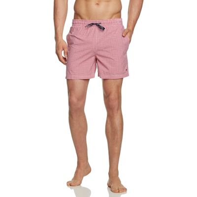Ginghamshort/1957826871 Tommy Jeans Szorty męskie, Czerwony (611 Tango Red/Classic White), L Ginghamshort/1957826871 Tommy Jeans Szorty męskie, Czerwony (611 Tango Red/Classic White), L