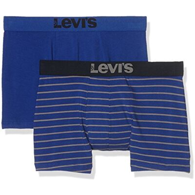 961200001-458 Levi's Męskie bokserki Levis 200sf Vintage Stripe 0312 list 2p retro szorty, niebieski (Mazarine Blue 458), XL 961200001-458 Levi's Męskie bokserki Levis 200sf Vintage Stripe 0312 list 2p retro szorty, niebieski (Mazarine Blue 458), XL