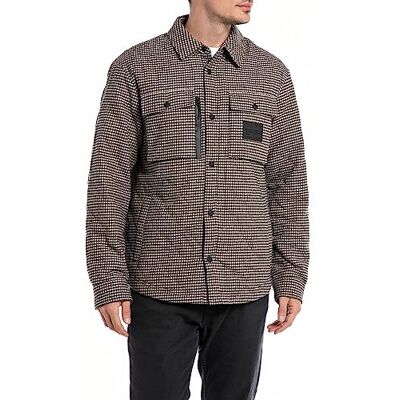 M8361A.000.52630 Replay kurtka męska regular fit, 010 BLK/LT BROWN/NATURAL WHITE, XS M8361A.000.52630 Replay kurtka męska regular fit, 010 BLK/LT BROWN/NATURAL WHITE, XS