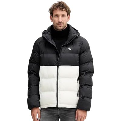 LV04RD527GYASXXL CK JEANS Męskie kurtki LS NYLON COLOR BOCK PUFFER JKT LV04RD527G, białe, XXL, biały, XXL LV04RD527GYASXXL CK JEANS Męskie kurtki LS NYLON COLOR BOCK PUFFER JKT LV04RD527G, białe, XXL, biały, XXL