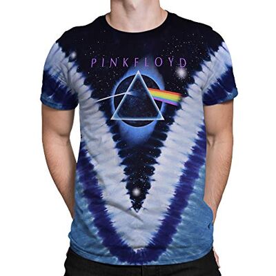 11832-960-S Liquid Blue Unisex – różowy Floyd piramida V krawat barwnik T-shirt 11832-960-S Liquid Blue Unisex – różowy Floyd piramida V krawat barwnik T-shirt