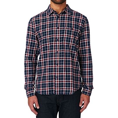 W5761NT35-35 Wrangler Męski T-shirt L/S 2Pkt Shirt Navy, wielokolorowy (Navy), XL W5761NT35-35 Wrangler Męski T-shirt L/S 2Pkt Shirt Navy, wielokolorowy (Navy), XL
