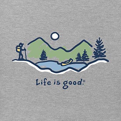 58782-40-M Life Is Good Męski męski vintage Crusher T-shirt atletyczne t-shirty Heather Gray M 58782-40-M Life Is Good Męski męski vintage Crusher T-shirt atletyczne t-shirty Heather Gray M