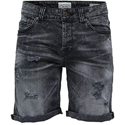 22003109-Dark Grey Denim Męskie jeansy Only & Sons, Szary (Ciemny Szary Denim), 28W 22003109-Dark Grey Denim Męskie jeansy Only & Sons, Szary (Ciemny Szary Denim), 28W