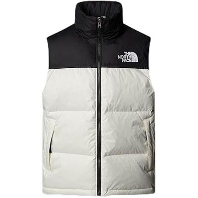 NF0A3JQQ The North Face Mężczyźni 1996 Retro Nuptse Kamizelka White Dune/Tnf Black XS NF0A3JQQ The North Face Mężczyźni 1996 Retro Nuptse Kamizelka White Dune/Tnf Black XS