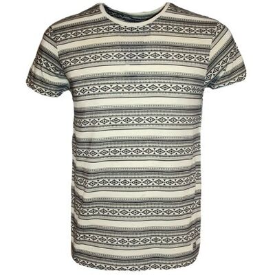 12072937-Cloud Cream Jack and Jones męski niesamowity t-shirt z krótkim rękawem z okrągłym dekoltem 12072937-Cloud Cream Jack and Jones męski niesamowity t-shirt z krótkim rękawem z okrągłym dekoltem