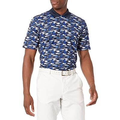 F16AE40001_SUS Amazon Essentials Men's Szybkoschnąca koszulka polo do golfa regular fit (dostępna w wersjach Big i Tall), Niebieski Ryba, XL F16AE40001_SUS Amazon Essentials Men's Szybkoschnąca koszulka polo do golfa regular fit (dostępna w wersjach Big i Tall), Niebieski Ryba, XL