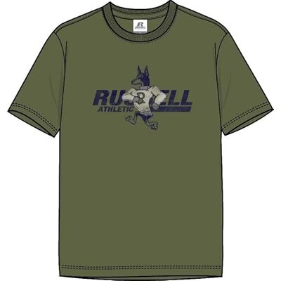 A30481-OV1-238 RUSSELL ATHLETIC Koszulka męska Security-s/S Crewneck Tee, olivine, S A30481-OV1-238 RUSSELL ATHLETIC Koszulka męska Security-s/S Crewneck Tee, olivine, S