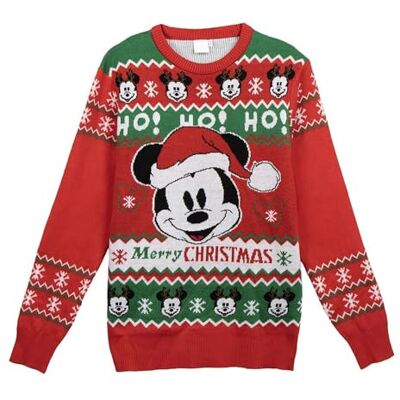 2900002462_T6XXL-C65 CERDÁ LIFE'S LITTLE MOMENTS Sweter z dzianiny Mickey Boże Narodzenie sweter unisex dla dorosłych, Czerwone, XXL 2900002462_T6XXL-C65 CERDÁ LIFE'S LITTLE MOMENTS Sweter z dzianiny Mickey Boże Narodzenie sweter unisex dla dorosłych, Czerwone, XXL