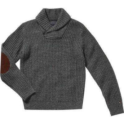 KAKO SHAWL-NK CF / 887820909 Tommy Hilfiger Męski sweter KAKO Shawl-NK CF/887820909, Szary (437 Charcoal Heather-eur), 48 KAKO SHAWL-NK CF / 887820909 Tommy Hilfiger Męski sweter KAKO Shawl-NK CF/887820909, Szary (437 Charcoal Heather-eur), 48