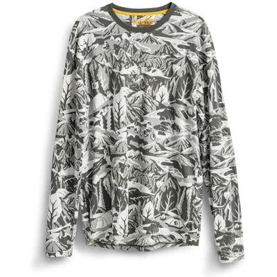 F22050 Fjällräven CaliSwe męska koszulka z długim rękawem z bawełny organicznej, kolor czarny/Eggshell, L, Czarny/Eggshell, L F22050 Fjällräven CaliSwe męska koszulka z długim rękawem z bawełny organicznej, kolor czarny/Eggshell, L, Czarny/Eggshell, L