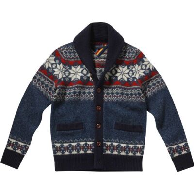 Tommy Hilfiger Męska kurtka z dzianiny Bacilia Cardi CF/887820910, Niebieski (497 Peacoat Heather/Snow White), 56 Tommy Hilfiger Męska kurtka z dzianiny Bacilia Cardi CF/887820910, Niebieski (497 Peacoat Heather/Snow White), 56