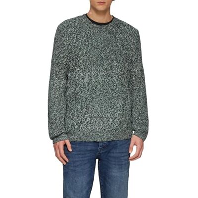 2153106 QS Sweter męski, przedłużony krój, Zielony 76w0, L 2153106 QS Sweter męski, przedłużony krój, Zielony 76w0, L