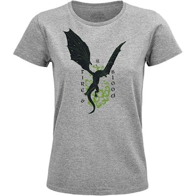 WOHOFTDTS018 House of the Dragon "Mother of Dragons" Koszulka męska, Melange Grey, Rozmiar XL, Szary Melange, XL WOHOFTDTS018 House of the Dragon "Mother of Dragons" Koszulka męska, Melange Grey, Rozmiar XL, Szary Melange, XL