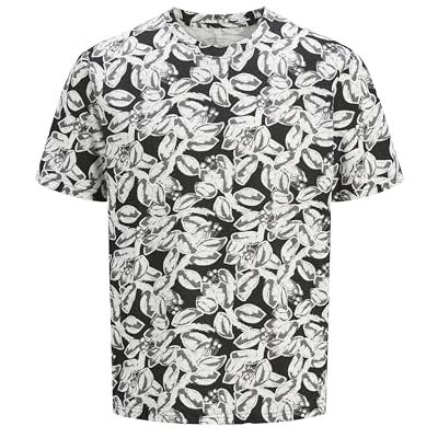 12272984-4701829 Jack & Jones Jorsplit Aop Tee SS Crew Neck, czarny, M 12272984-4701829 Jack & Jones Jorsplit Aop Tee SS Crew Neck, czarny, M