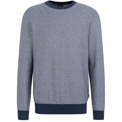 7400-55516A bugatti Męski sweter okrągły dekolt, Marine-370, 3XL 7400-55516A bugatti Męski sweter okrągły dekolt, Marine-370, 3XL