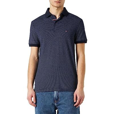 MW0MW30775 Tommy Hilfiger Męskie koszulki polo S/S, Niebieski (pustynne niebo), S MW0MW30775 Tommy Hilfiger Męskie koszulki polo S/S, Niebieski (pustynne niebo), S