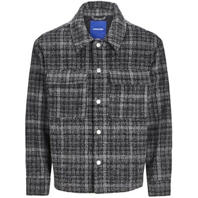 12261835 Jack & Jones JORONTARIO kurtka męska, czarna, szczegóły: check, L, Czarny/szczegóły: check, L 12261835 Jack & Jones JORONTARIO kurtka męska, czarna, szczegóły: check, L, Czarny/szczegóły: check, L
