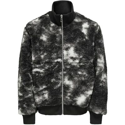 22034703-4812938 ONLY & SONS Onsray Sherpa kurtka męska OTW, Phantom, S, Phantom, S 22034703-4812938 ONLY & SONS Onsray Sherpa kurtka męska OTW, Phantom, S, Phantom, S