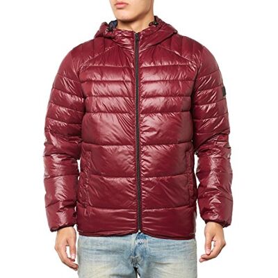 12095453-Burgundy Jack & Jones Męska nowa kurtka puchowa w kolorze bordowym, Czerwony (bordowy), XL 12095453-Burgundy Jack & Jones Męska nowa kurtka puchowa w kolorze bordowym, Czerwony (bordowy), XL