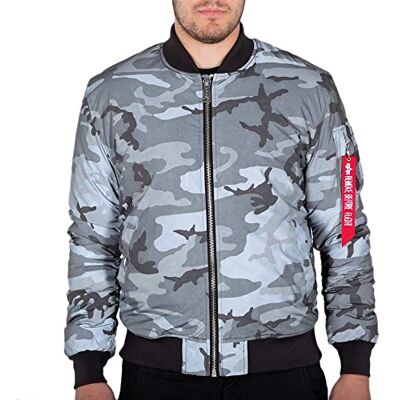 191118RC-125 Alpha Industries MA-1 VF 59 Reflective Camo Bomber Jacket dla mężczyzn Black Camo 191118RC-125 Alpha Industries MA-1 VF 59 Reflective Camo Bomber Jacket dla mężczyzn Black Camo
