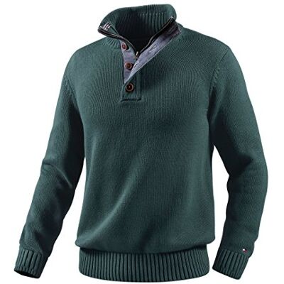 0857837486;303 Tommy Hilfiger Sweter męski, Zielony (303 Darkest Spruce), 50 0857837486;303 Tommy Hilfiger Sweter męski, Zielony (303 Darkest Spruce), 50