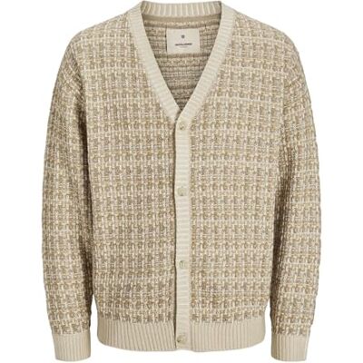 12273410-4712283 JACK & JONES Jprbluparker męski sweter z dzianiny, Tannin, M 12273410-4712283 JACK & JONES Jprbluparker męski sweter z dzianiny, Tannin, M