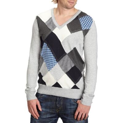 1950335051-38_XL Tommy Jeans Sweter męski, Szary (Lt Grey Heather/Multi), 52 1950335051-38_XL Tommy Jeans Sweter męski, Szary (Lt Grey Heather/Multi), 52