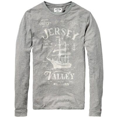Tod cn tee l/s / 1957818643 Tommy Jeans Męska długa regularna koszulka z długim rękawem, szary (025 Mid Grey Heather), XXL Tod cn tee l/s / 1957818643 Tommy Jeans Męska długa regularna koszulka z długim rękawem, szary (025 Mid Grey Heather), XXL