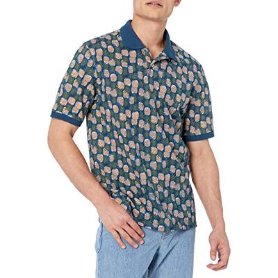 F16AE40000-PNPLE-Small Amazon Essentials Men's Bawełniana koszulka polo pique regular fit (dostępna w wersjach Big i Tall), Niebieski Ananas, S F16AE40000-PNPLE-Small Amazon Essentials Men's Bawełniana koszulka polo pique regular fit (dostępna w wersjach Big i Tall), Niebieski Ananas, S