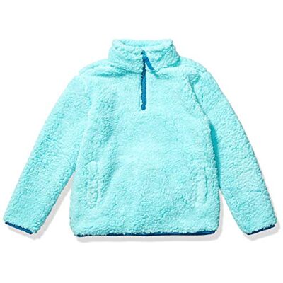 AE2017982-Aqqua-M (8) Amazon Essentials Dziewczęca kurtka polarowa Sherpa z zamkiem błyskawicznym (Aqua Blue), rozmiar M AE2017982-Aqqua-M (8) Amazon Essentials Dziewczęca kurtka polarowa Sherpa z zamkiem błyskawicznym (Aqua Blue), rozmiar M