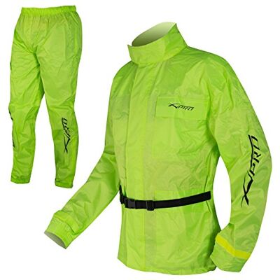 A-Pro Wodoszczelna kurtka przeciwdeszczowa i spodnie, kombinezon, widoczność, Fluo, XL A-Pro Wodoszczelna kurtka przeciwdeszczowa i spodnie, kombinezon, widoczność, Fluo, XL